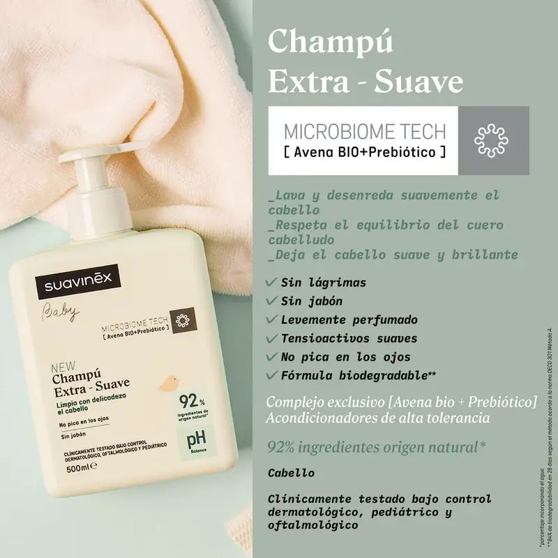 Suavinex Extra Gentle Shampoo, 500 Ml