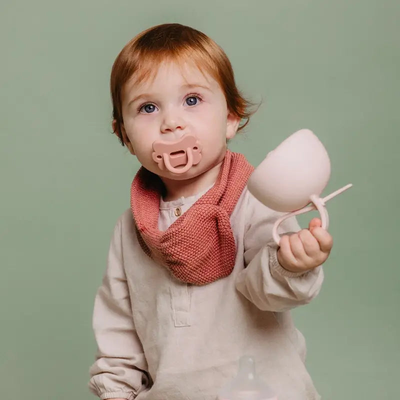 Suavinex Pacifier All Silicone Soother Sx Pro, 0/6 Months, Butterfly Rosewater