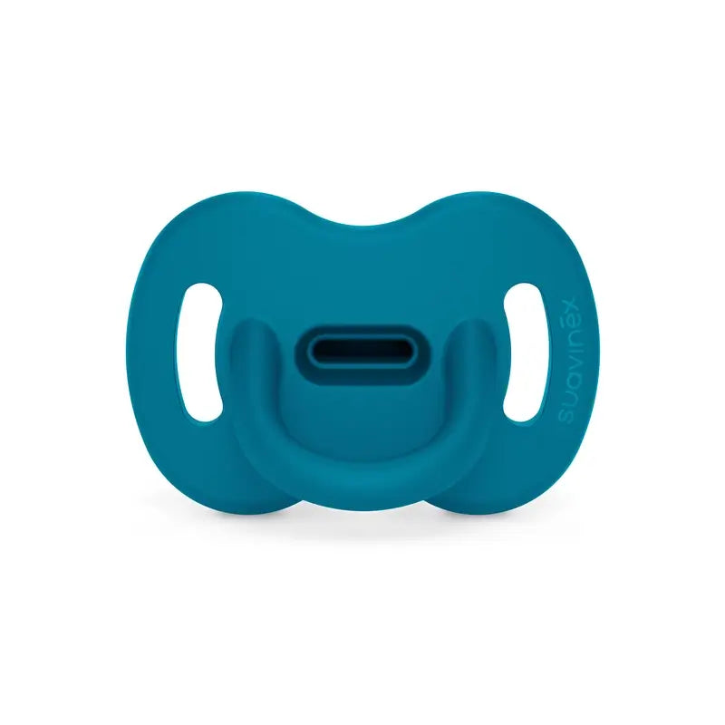 Suavinex Pacifier All Silicone Physiological Sx Pro, 6/18 Months, Deep Ocean