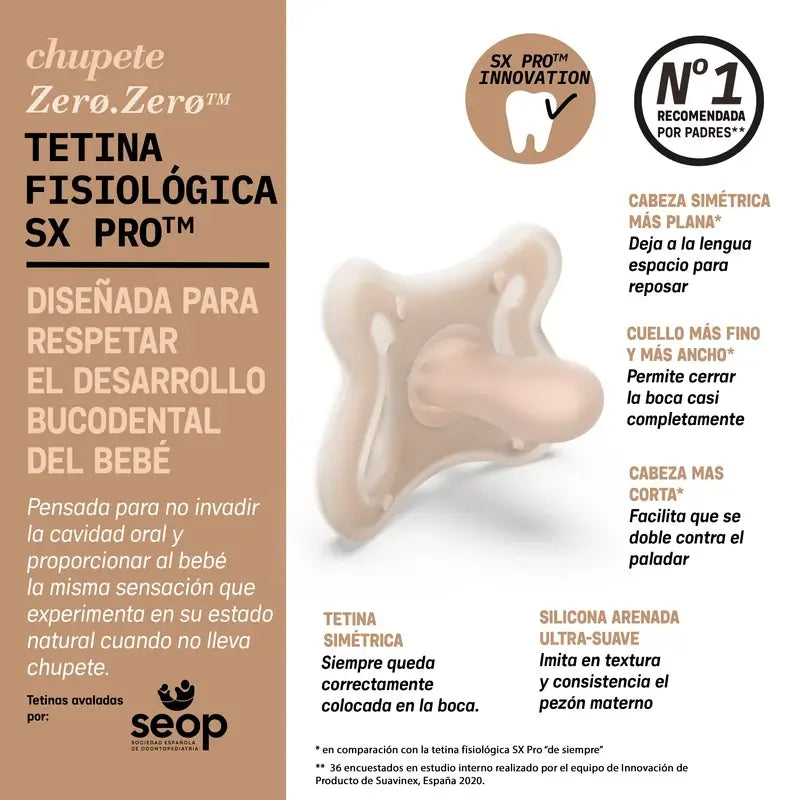Suavinex Pacifier Zero Zero, 0/6 Months, Medium