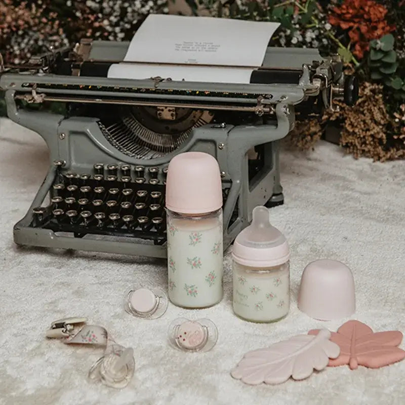 Suavinex Fabric Pacifier +0 Months, Poetry Pink