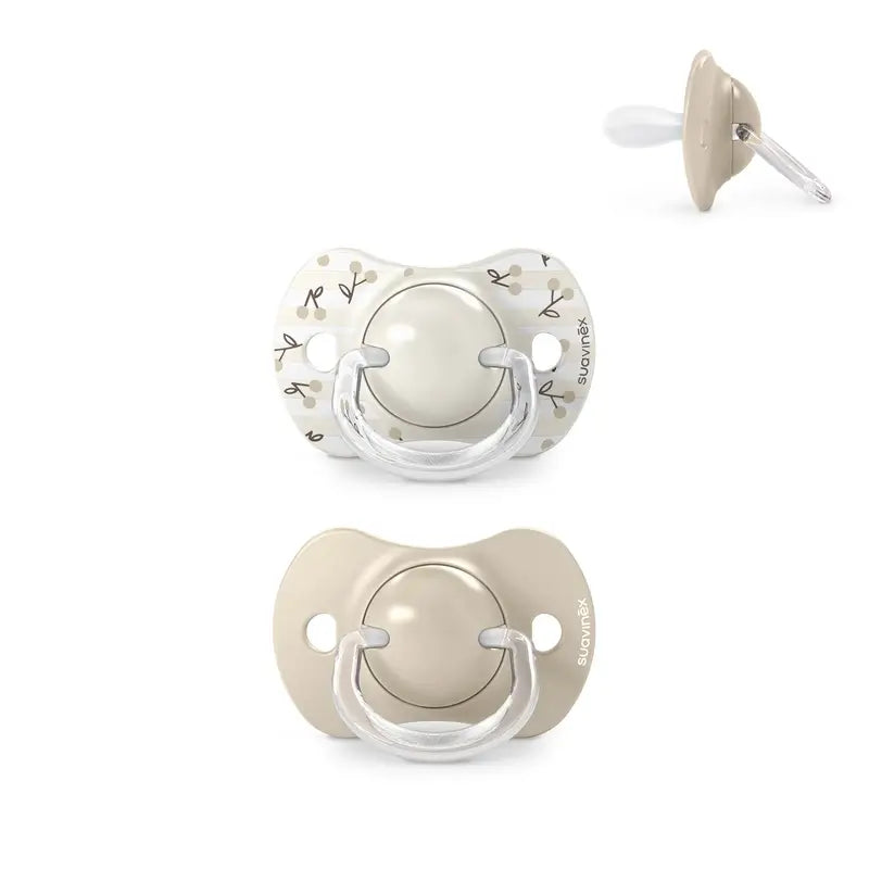 Suavinex Pacifiers Sx Pro Teat 0/6 Months Birdies Beige, 2 units