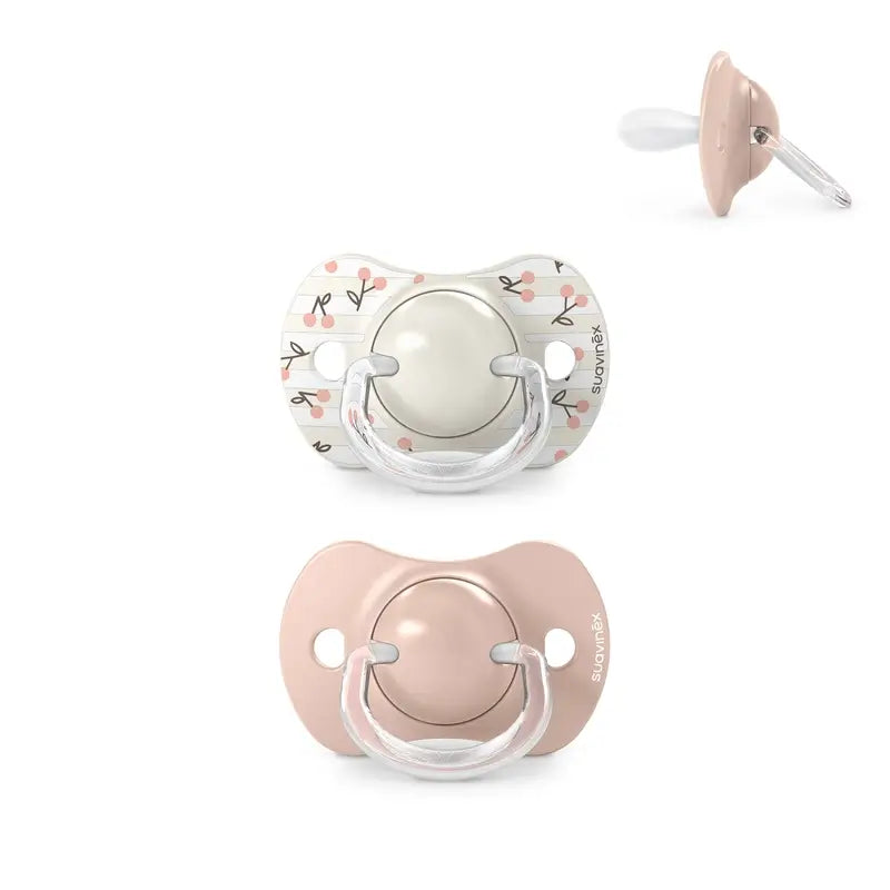 Suavinex Pacifiers Teat Sx Pro 0/6 Months Birdies Pink, 2 units