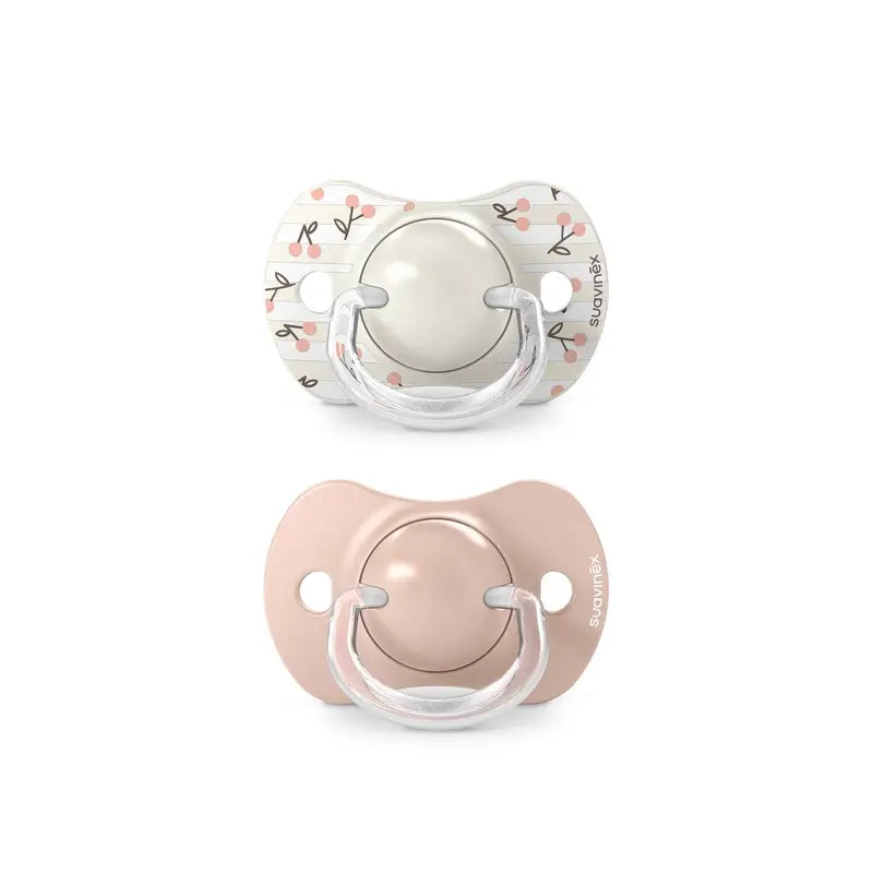 Suavinex Pacifiers Teat Sx Pro 0/6 Months Birdies Pink, 2 units