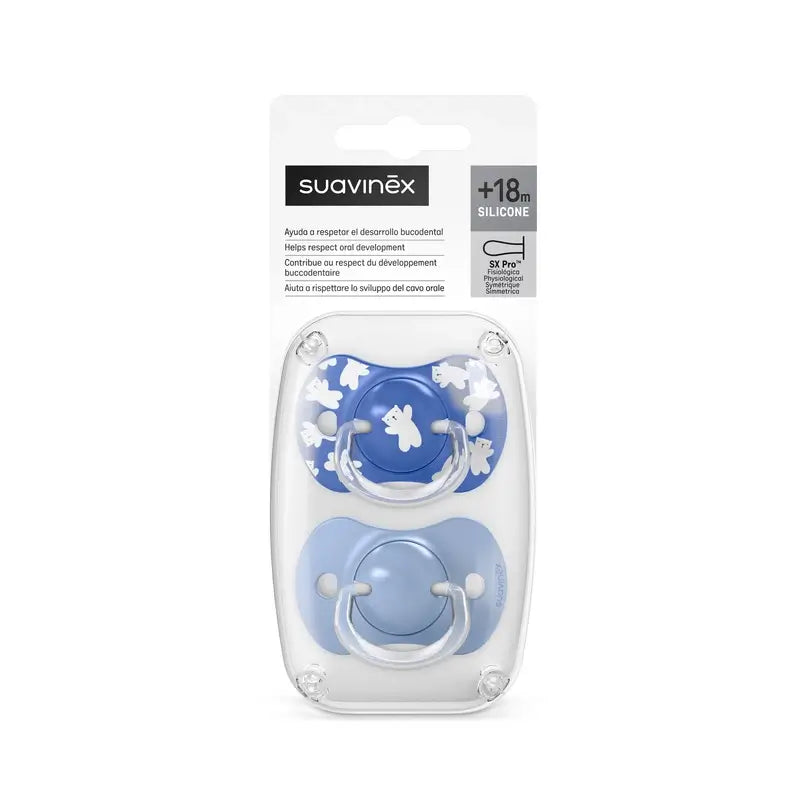 Suavinex Pacifiers Sx Pro Teat +18 Months Wild&Free Green, 2 units