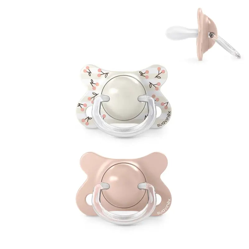 Suavinex Pacifiers Teat Sx Pro -2/2 Months Birdies Pink, 2 units