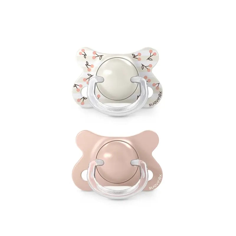 Suavinex Pacifiers Teat Sx Pro -2/2 Months Birdies Pink, 2 units