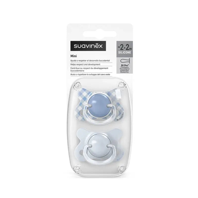 Suavinex Pacifiers Sx Pro Teat -2/2 Months Wild&Free Blue, 2 units