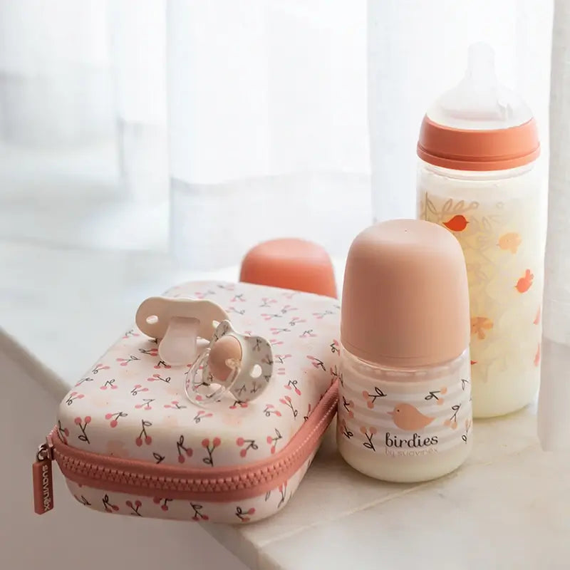 Suavinex Pacifiers Teat Sx Pro 6/18 Months Birdies Pink, 2 units