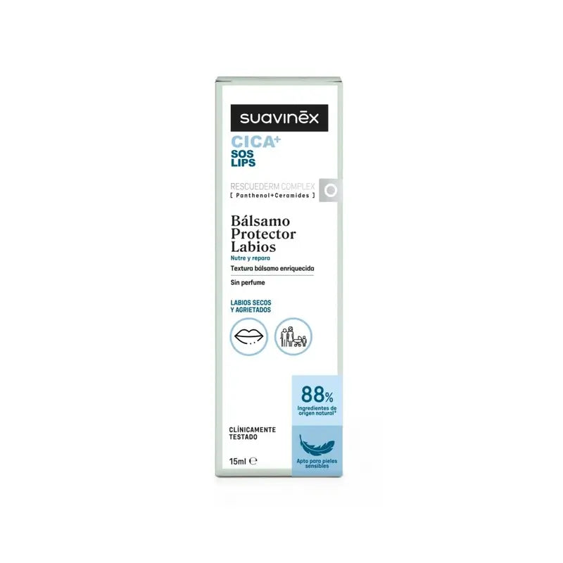 Suavinex Cica Repairing Lip Balm 15ml +0M