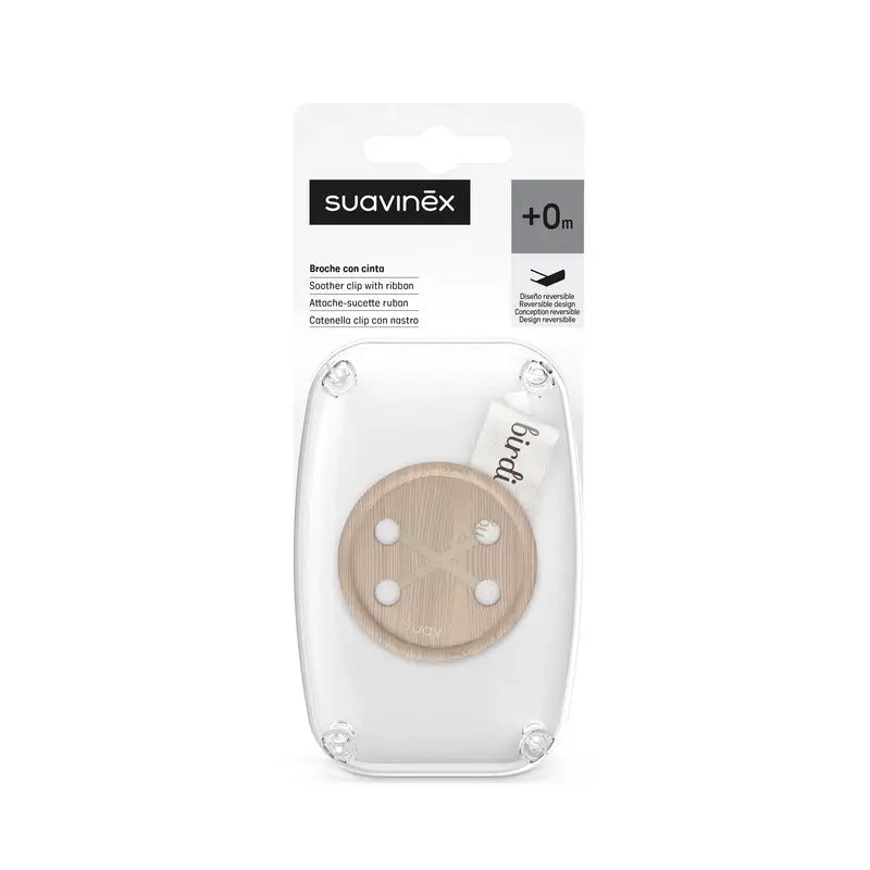 Suavinex Dummy Tape +0 Months Birdies Beige