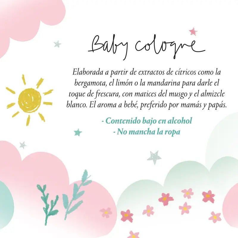 Suavinex Baby Cologne Infant Cologne Low Alcohol, Non Staining, 100 Ml