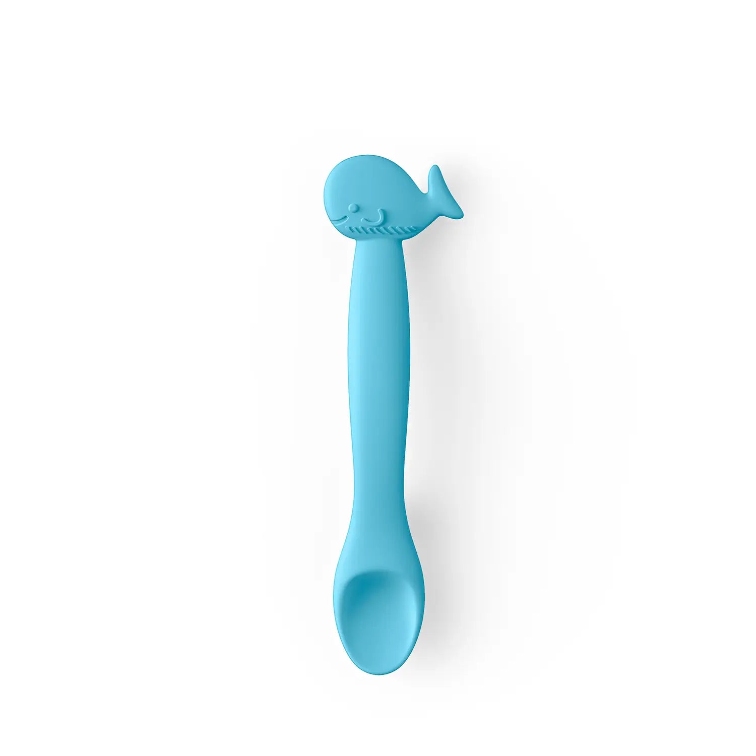 Suavinex Silicone Spoon For Babies +4 Months, Colour Blue