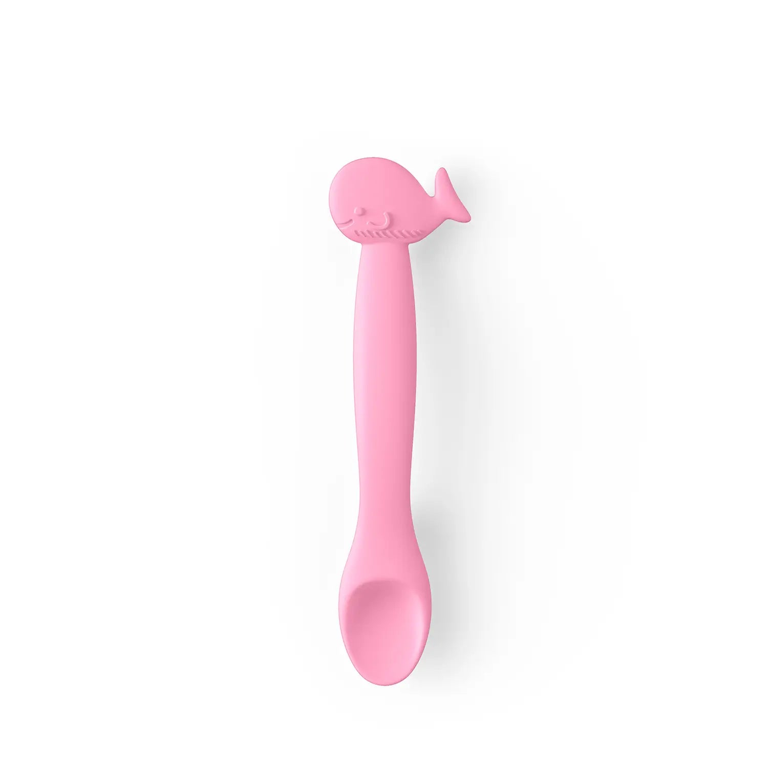 Suavinex Silicone Spoon For Babies +4 Months, Colour Pink