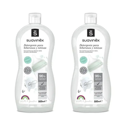Suavinex Bottle and Teat Detergent, 2x500ml
