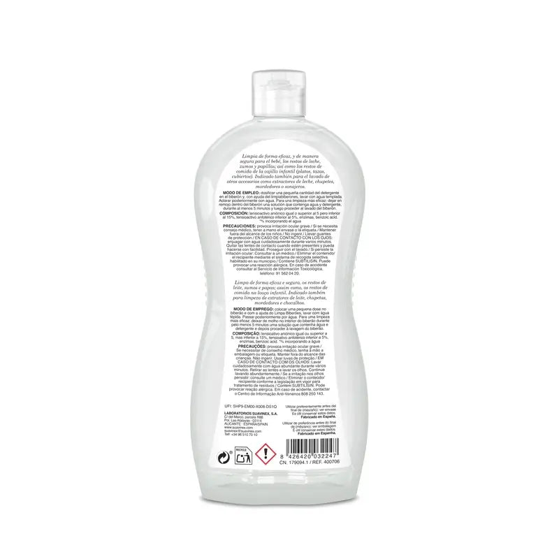 Suavinex Bottle and Teat Detergent 500 Ml