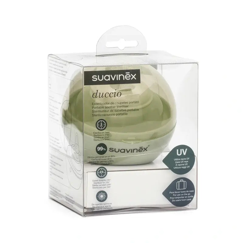 Suavinex Pacifier Steriliser Uv Duccio, Green