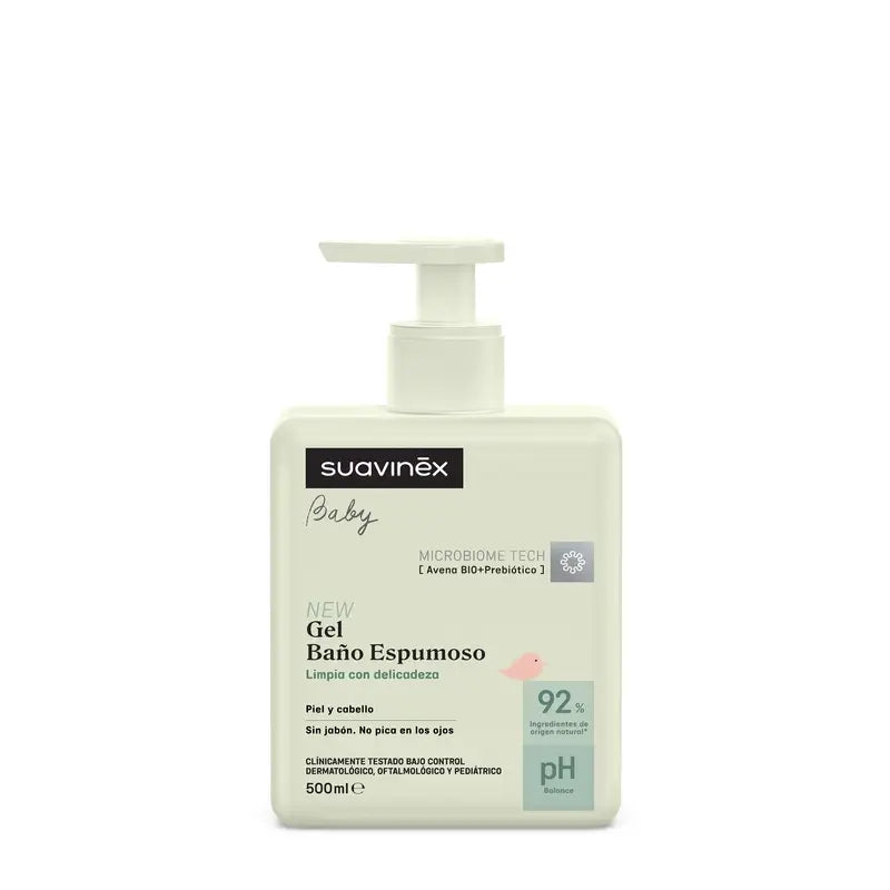 Suavinex Baby Foaming Bath Gel, 500 Ml