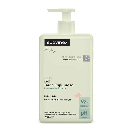 Suavinex Baby Foaming Bath Gel, 750 Ml
