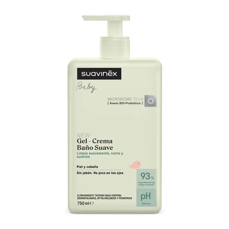 Suavinex Gel - Gentle Baby Bath Cream, 750 Ml