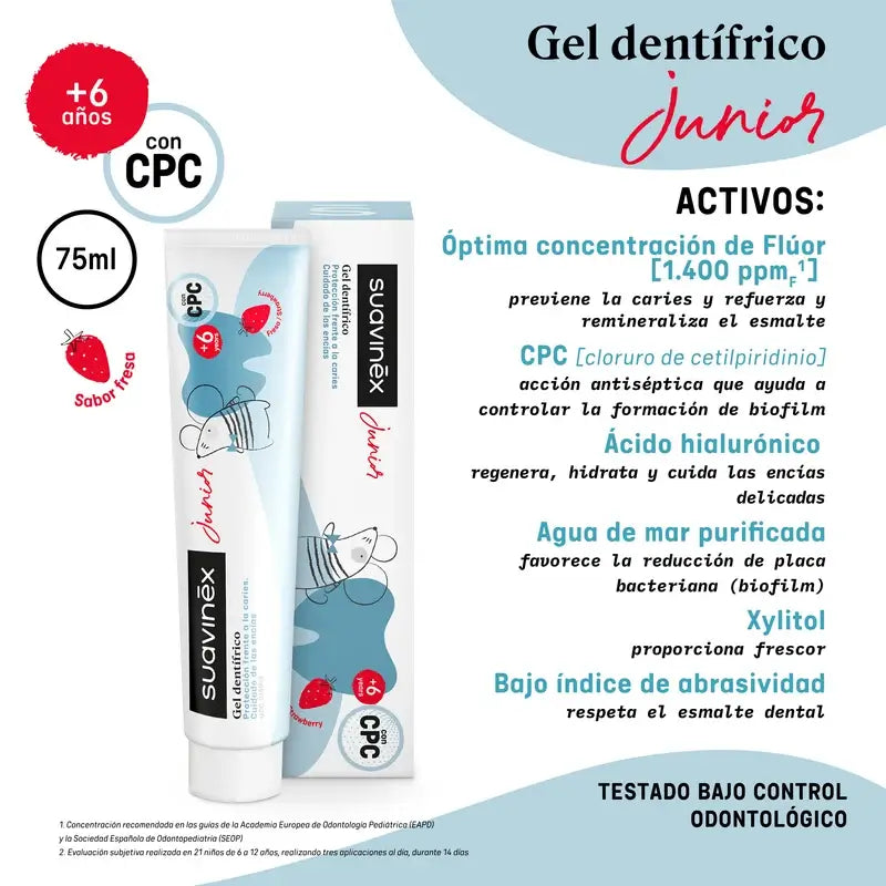 Suavinex Infant Toothpaste Gel, 75 Ml