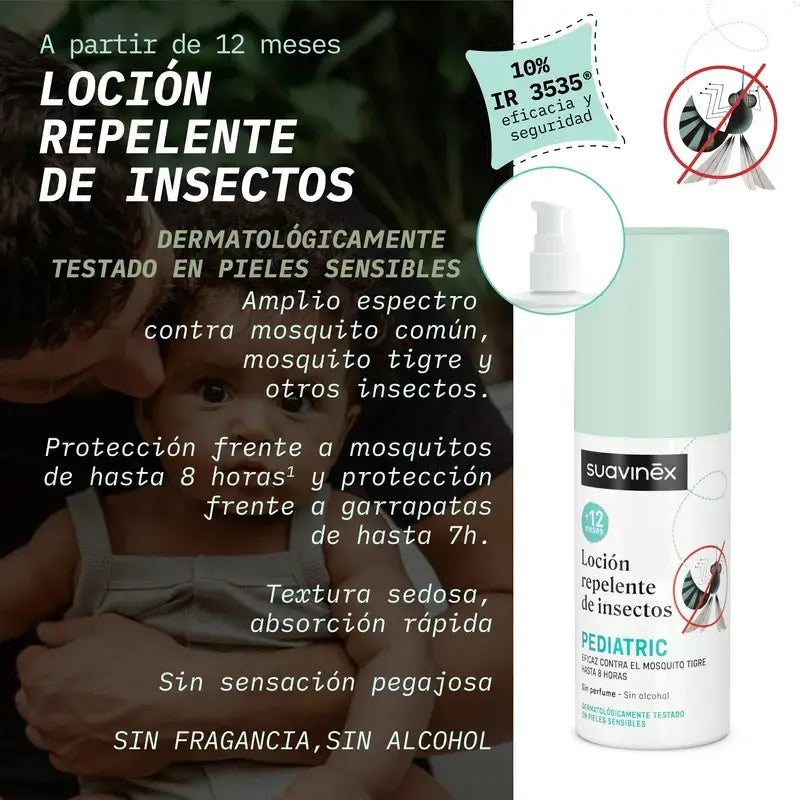 Suavinex Mosquito Repellent Lotion, +12 Months, 100 Ml