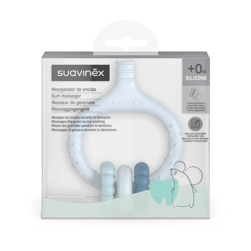 Suavinex Baby Gum Massager +0 Months, Blue