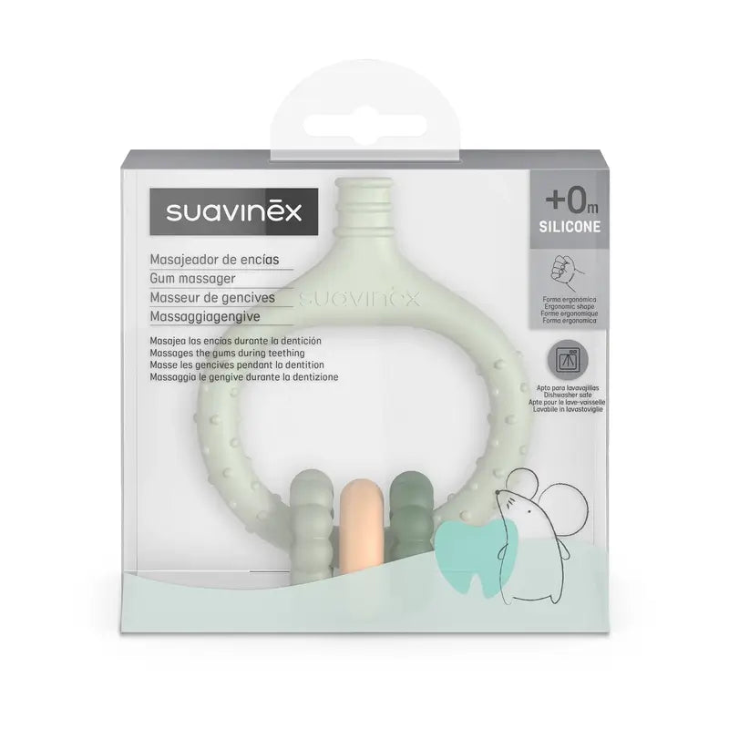 Suavinex Baby Gum Massager +0 Months, Green