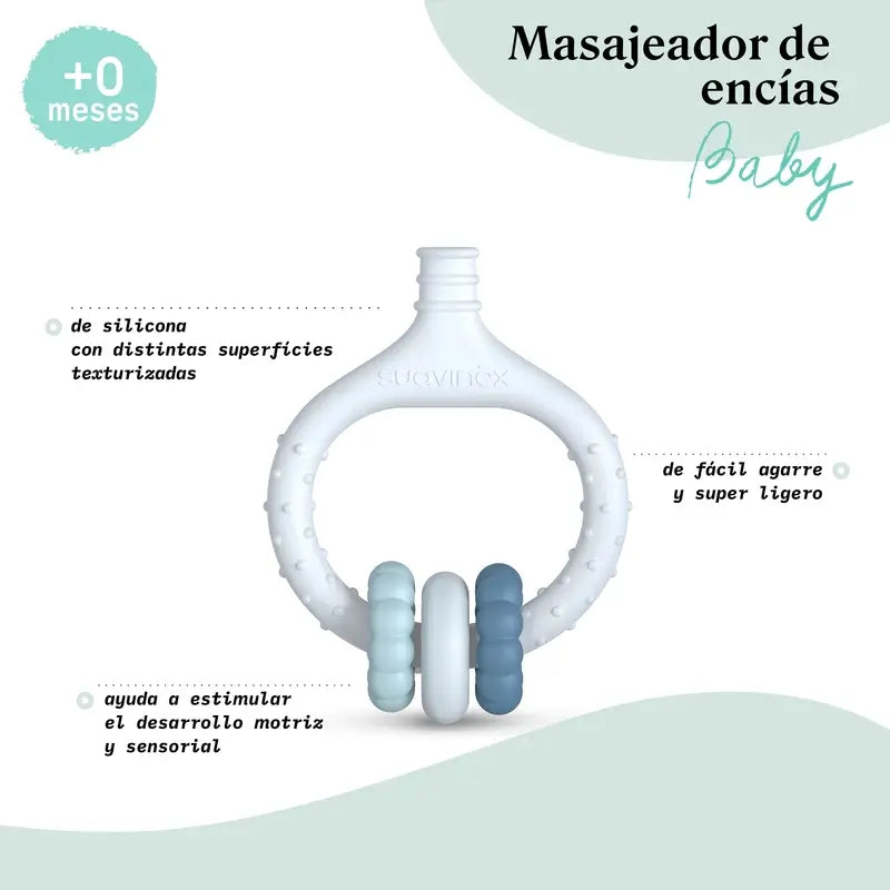 Suavinex Baby Gum Massager +0 Months, Green
