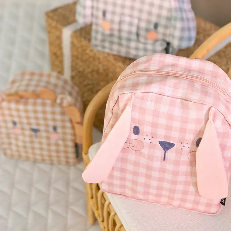Suavinex Nursery Backpack, Rabbit, Pink