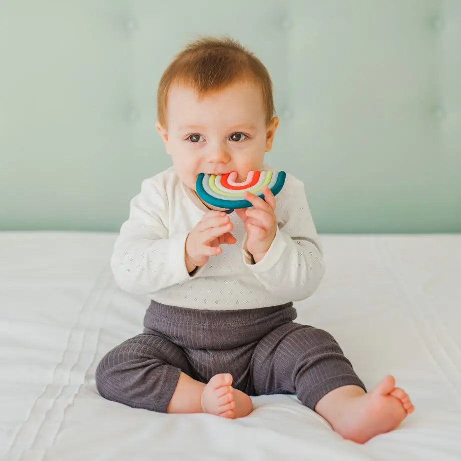Suavinex Silicone Teether +0 Months, Rainbow, Multicolour
