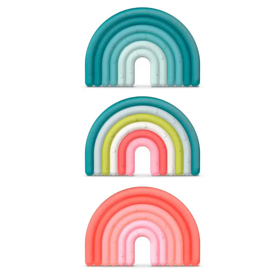 Suavinex Silicone Teether +0 Months, Rainbow, Multicolour