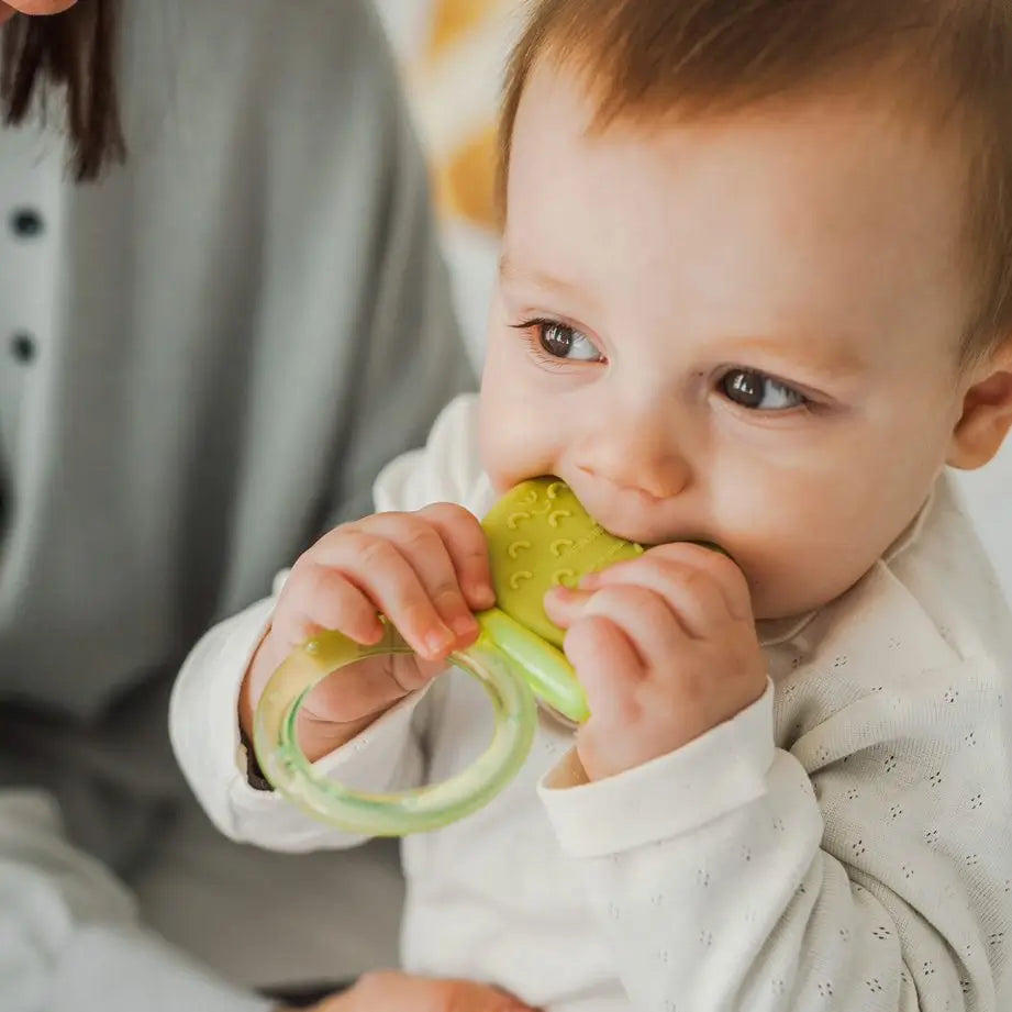 Suavinex Silicone Teether +4 Months, Cooling, Blue