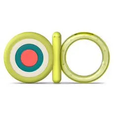 Suavinex Silicone Teether For Babies +4 Months. Cooling Teether. Flexible and light teething ring. Green colour
