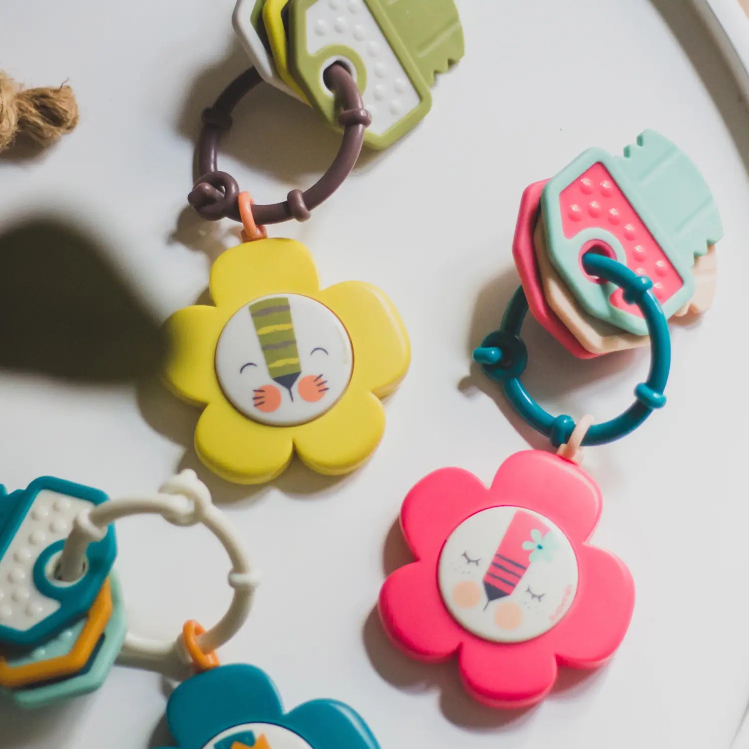 Suavinex Musical Teether Rattle Teether +0 Months, Keys, Yellow