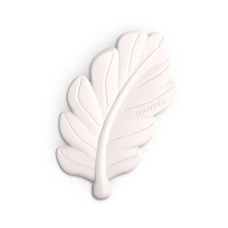 Suavinex Teether Silicone Leaf Teether, Pink Poetry