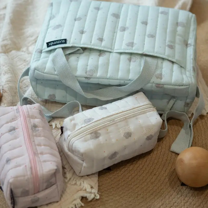 Suavinex Baby Toiletry Bag Travel Cloth, Beige