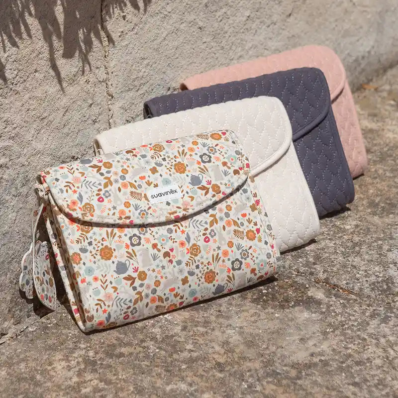 Suavinex Newborn Toilet Bag Fabric, Flowers