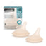 Suavinex Pack 2 Teats Zero Zero Adaptable Flow (A), +0 Months, Light