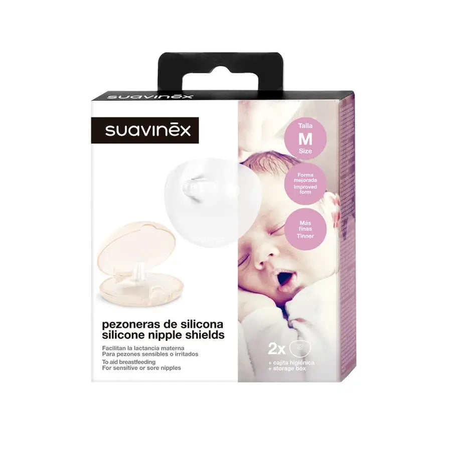 Suavinex Nipple Shields Silicone Size M 2 Uds