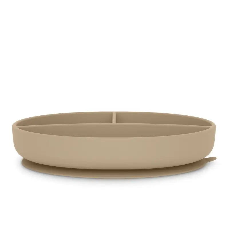 Suavinex Silicone Plate With Suction Cup And Divisions, +6 Months, Beige