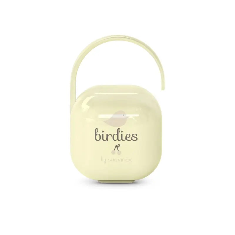 Suavinex Pacifier Holder +0 Months Birdies Beige