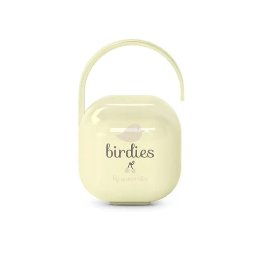 Suavinex Pacifier Holder +0 Months Birdies Beige