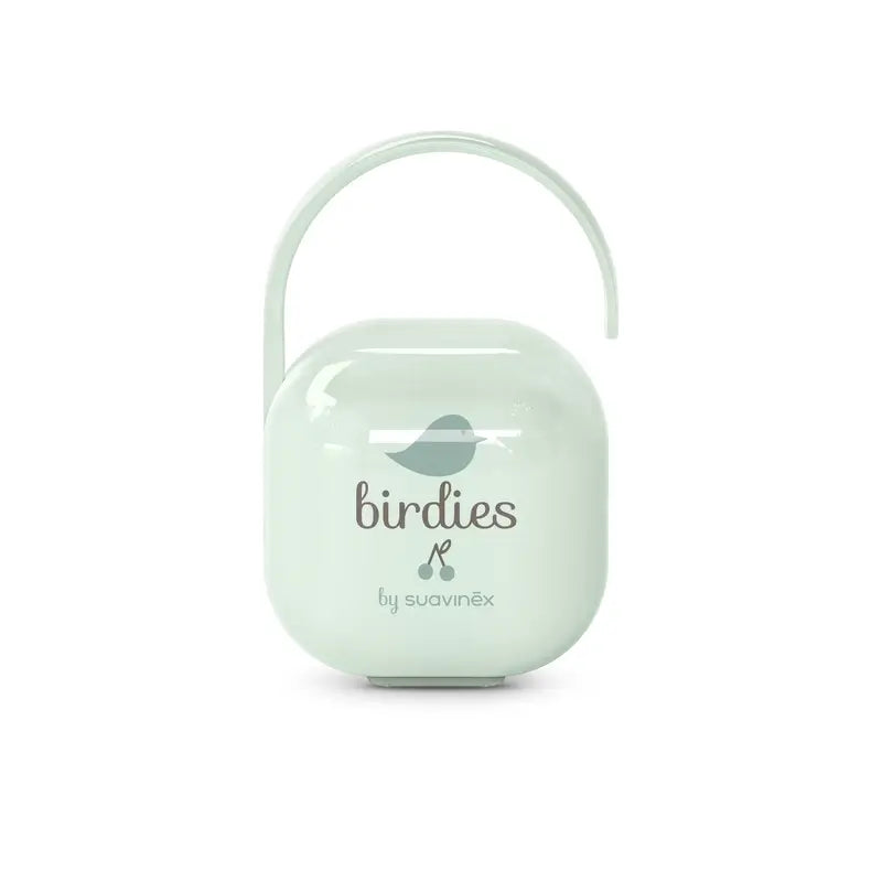Suavinex Pacifier Holder +0 Months Birdies Green