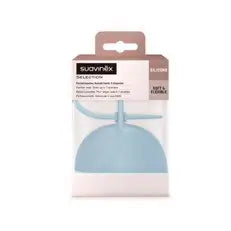 Suavinex Baby Soother Holder. Flexible Silicone Soother Case. 2 Soothers. +0 Months. Colour Essence, Blue
