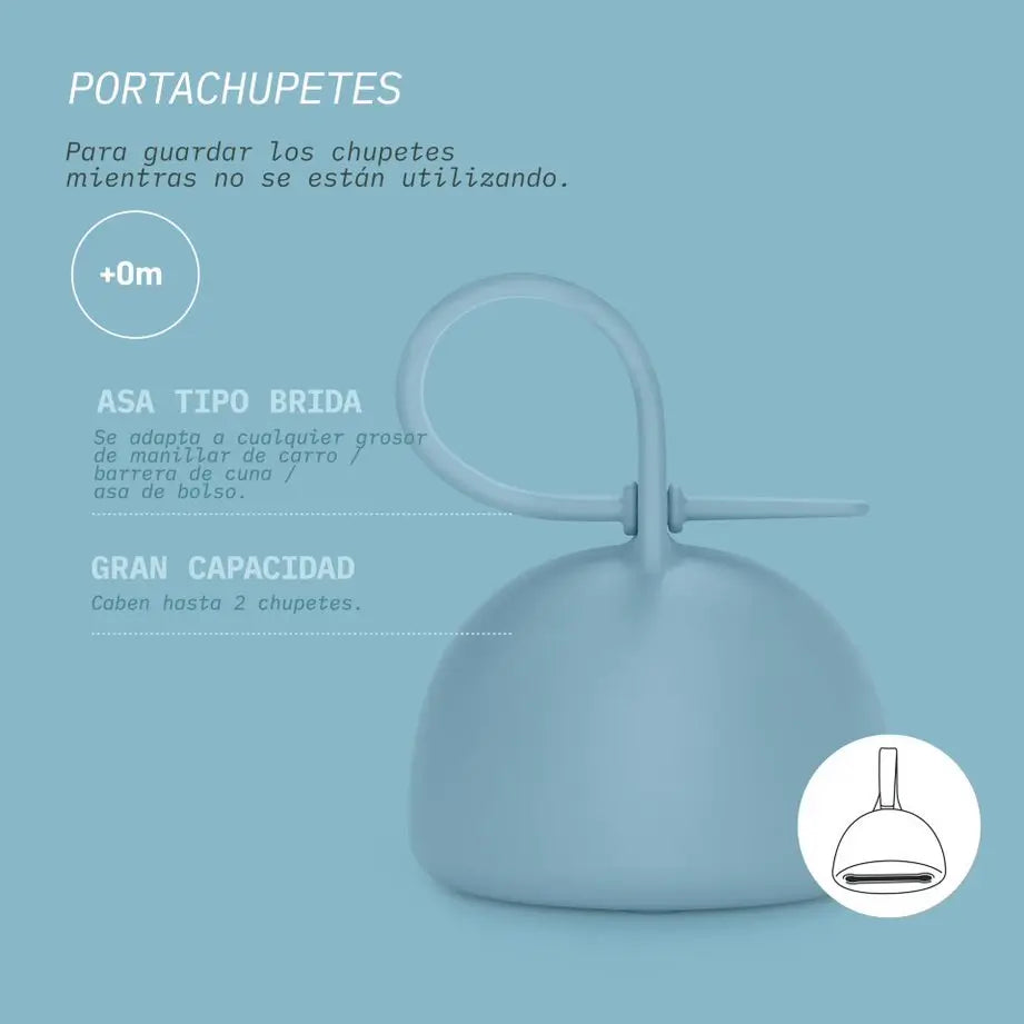 Suavinex Baby Soother Holder. Flexible Silicone Soother Case. 2 Soothers. +0 Months. Colour Essence, Mustard