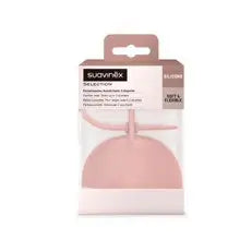 Suavinex Baby Soother Holder. Flexible Silicone Soother Case. 2 Soothers. +0 Months. Colour Essence, Nude