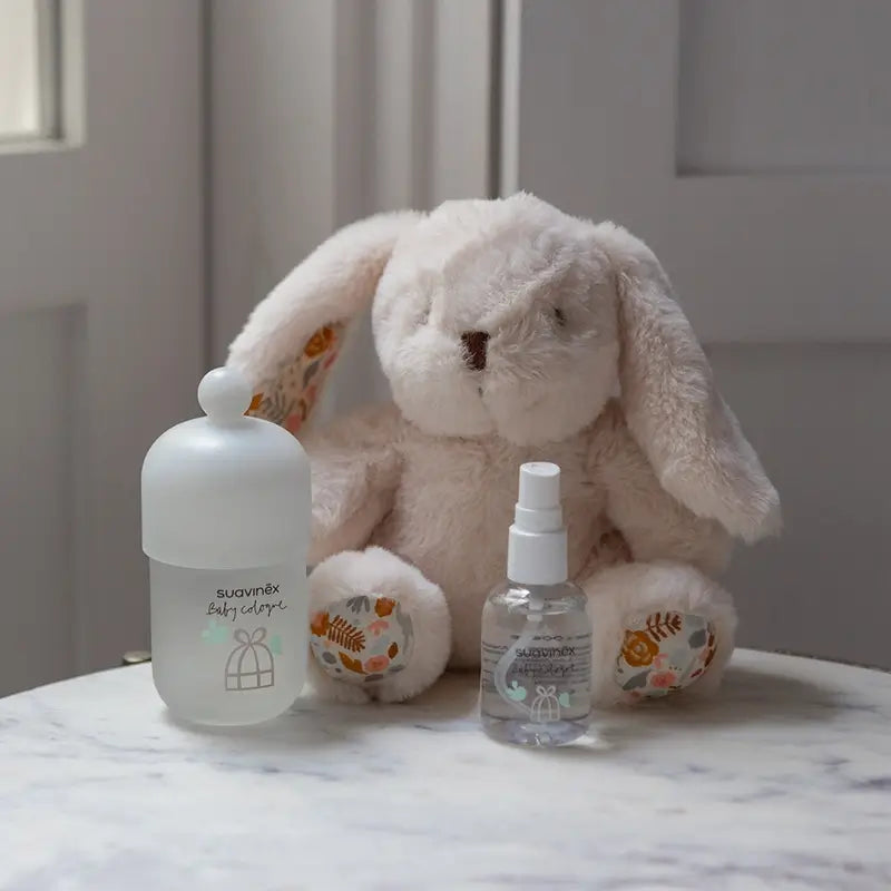 Suavinex Baby Layette with Baby Cologne 100 Ml + Travel Format 50 Ml + Baby Soft Toy