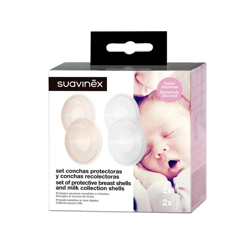 Suavinex Set 2 Protective Shells & 2 Collector Shells