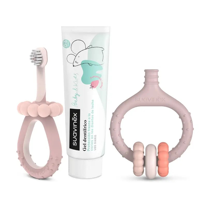 Suavinex Dental Care Starter Set +0 Months, Pink